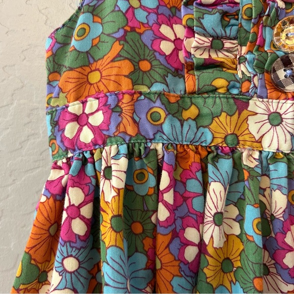 Matilda Jane paint by numbers dragonfly floral satine dress size 6 - Picture 5 of 10